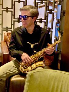 Stephen Sylvia saxophonist performing live at corporate event Scottsdale Arizona